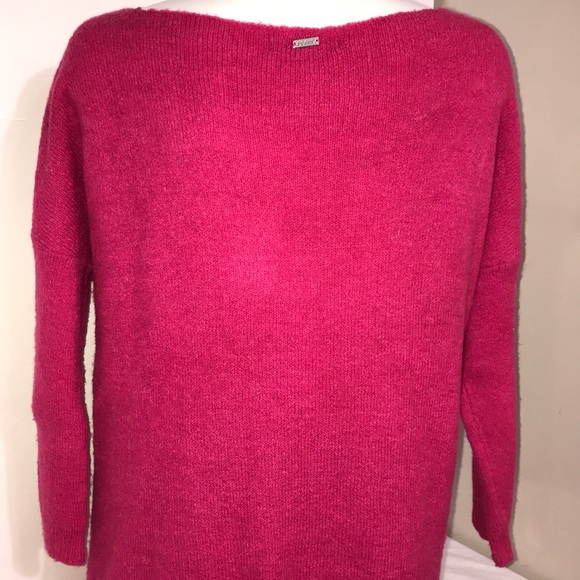 Mohito Hot Pink Scoop Neck Stretch Dolman Sweater - Picture 9 of 13
